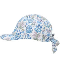 Huttelihut Cap - Soft Chambray w. Flowers