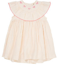 Copenhagen Colors Dress - Dusty Rose W. Creame Stripe W. Pink