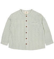 Copenhagen Colors Shirt - Green W. Cream Stripe