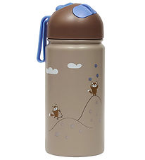 OYOY Water Bottle - 360 mL - Friends In The Forest - Blue