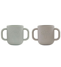 OYOY Cups - Silicone - 2-Pack - Kappu - Clay/Pale Mist