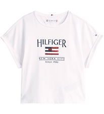 Tommy Hilfiger T-shirt - Sequins Flag - White