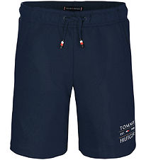 Tommy Hilfiger Sweatshorts - Flagge Hilfiger - Dark Nacht Navy