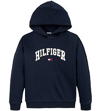 Tommy Hilfiger Hettupeysa - Varsity - Dark Nótt Dökkblátt