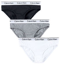 Calvin Klein Trosor - 3-pack - Vit/Svart/Gråmelerad