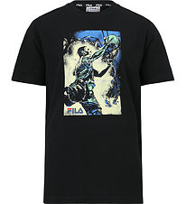 Fila T-shirt - Illertissen - Black w. Print