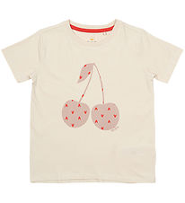 The New T-shirt - TnNolene - White Swan w. Cherry