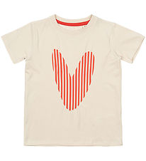 The New T-shirt - TnNorrine - White Swan w. Heart