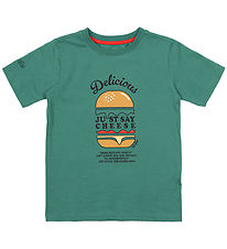 The New T-shirt - TnNoble - Bottle Green w. Print