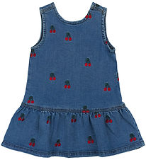The New Siblings Dress - TnstNayla - Light Blue Denim w. Kirsebæ