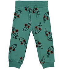 The New Siblings Sweatpants - TnstNeo - Bottle Green w. Peas