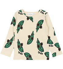 The New Siblings Blouse - Rib - TnstNevi - White Swan/Green w. P