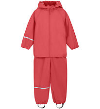 CeLaVi Clean clothes w. Suspenders - PU - Cayenne