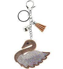 By Stær Keychain - Swan - Gold/Multi