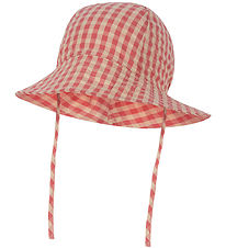 Konges Sløjd Sun Hat - Kim - Flamingo Plume Check