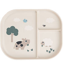 Done by Deer Divided Plate - Tiny Farm - Powder