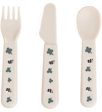 Done by Deer Cutlery - 3-Pack - Tiny Farm - Sand