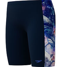 Speedo Zwemslips - Digitale paneelstoring - Navy m. Sharks