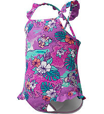 Speedo Zwempak - Leer zwemmen - Paars m. Bloemen