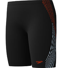 Speedo Zwemslips - Plastisol Placement Jammer - Zwart m. Oranje
