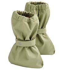 Wheat Outdoor Footies w. Fleece - PU - Como - Green Tea