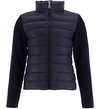 Moncler Cardigan - Wool/Down - Navy
