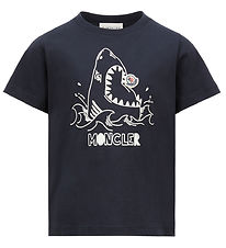 Moncler T-shirt - Navy w. Shark