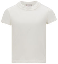 Moncler T-shirt - White w. Embroidery