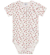 Hust and Claire Bodysuit s/s - Bri - Ivory w. Flowers
