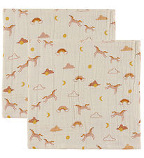 Liewood Muslin Cloths - 2-Pack - 65x65 cm - Lewis - Dream/Ecru