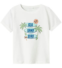 Name It Stuttermabolur - NmmVux - Bright White/Sea