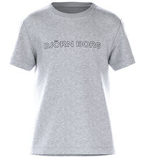 Björn Borg T-shirt - Castle Essential - Light Grey Melange