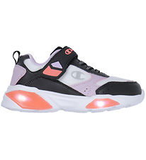 Champion Schuhe m. Light - Wave Low Cut - Weiß/Schwarz/Lila/Pink