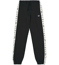 Champion Jogginghosen - Elastische Manschette - Schwarz m. Print