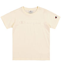 Champion Stuttermabolur - Offwhite M. Lógó