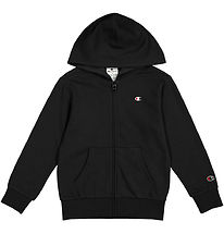 Champion Cardigan - Full Zip - Black w. Logo