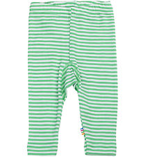 Joha Leggings - Rib - Wool/Silk - Off White/Green