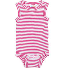 Joha Bodysuit Sleeveless - Rib - Wool/Silk - Off White/Pink