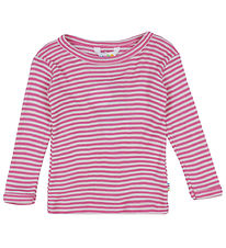 Joha Blouse - Rib - Wool/Silk - Off White/Pink