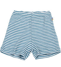 Joha Shorts - Rib - Wool/Silk - Off White/Blue