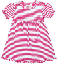 Joha Dress - Rib - Wool/Silk - Off White/Pink