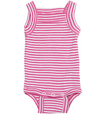 Joha Bodysuit Sleeveless - Rib - Wool/Silk - Off White/Pink
