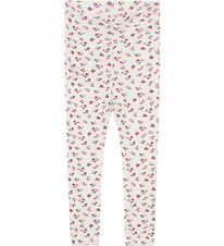 Hust and Claire Leggings - Lark - Ivory w. Flowers