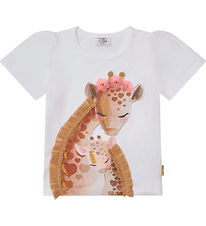 Hust and Claire T-shirt - Alma - White w. Glitter