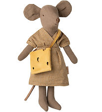 Maileg Mouse - Mother Mouse - Light Brown/Yellow Bag
