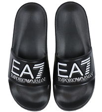 EA7 Badesandalen - Schwarz