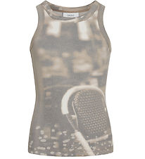 Grunt Top - GrFrille - Brown w. Print