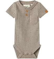 Lil' Atelier Bodysuit s/s - NbmOmilo - Mourning Dove