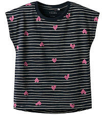 Name It Stuttermabolur - NmfVigga - Dark Sapphire/Hearts