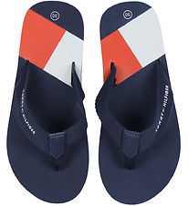 Tommy Hilfiger Flip Flops - Flag Print - Blue